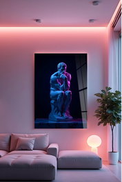 Wallity Pintura Decorativa Multicolor en Vidrio Templado 50 x 70 cm